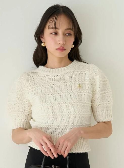 snidel （スナイデル）ファンシーヤーンニットプルオーバー 25春