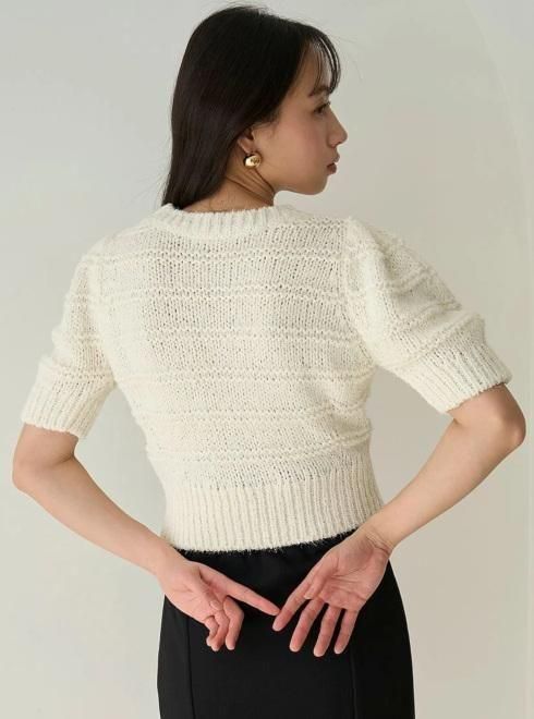 snidel （スナイデル）ファンシーヤーンニットプルオーバー 25春