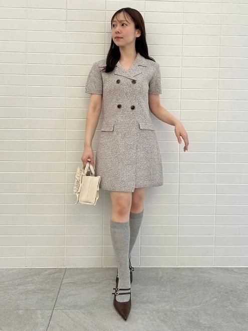 snidel （スナイデル）バックリボンシフォンワンピース 25春夏