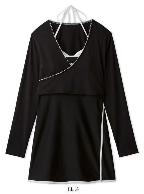 【新品未使用・タグ付き】SNIDEL スイムウェア セット 長袖ラッシュガード付 snidel （スナイデル）ラッシュガードスイムウエアセット 25春夏