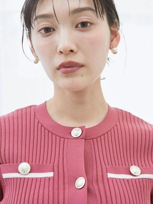 SNIDEL 京都点限定 ケーブルニット セットアップ メタルボタンニットセットアップ(トップス＆ボトムセット