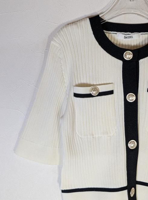 snidel （スナイデル）メタルボタンニットセットアップ 25春夏