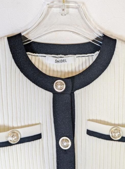 snidel （スナイデル）メタルボタンニットセットアップ 25春夏