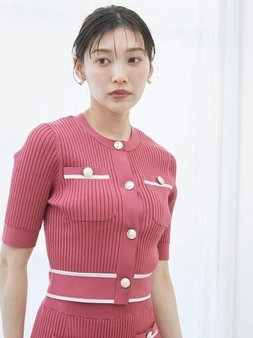 snidel （スナイデル）メタルボタンニットセットアップ 25春夏