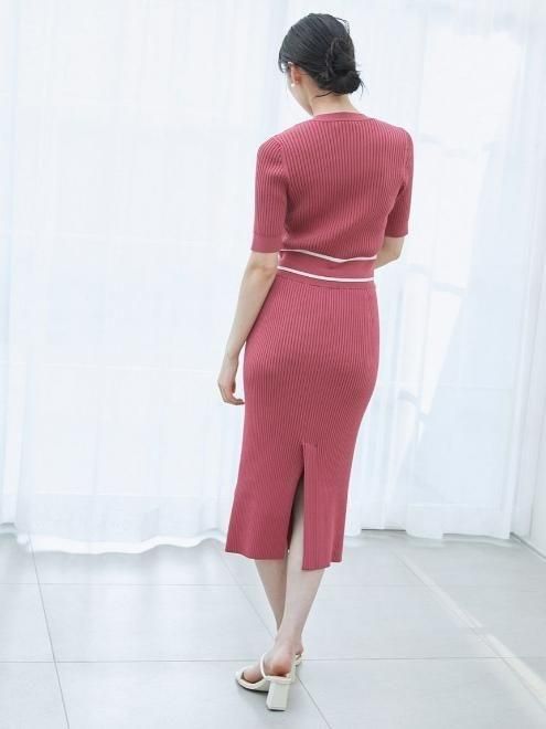 SNIDEL 京都点限定 ケーブルニット セットアップ snidel （スナイデル）メタルボタンニットセットアップ 25春夏