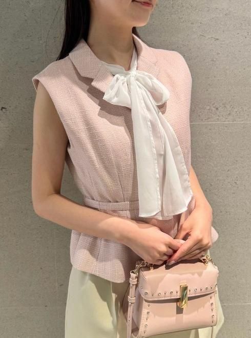 【初お値下げ】♡セルフォード♡ペプラムジレ♡ ペプラムショートジレ（その他トップス）｜CELFORD（セル