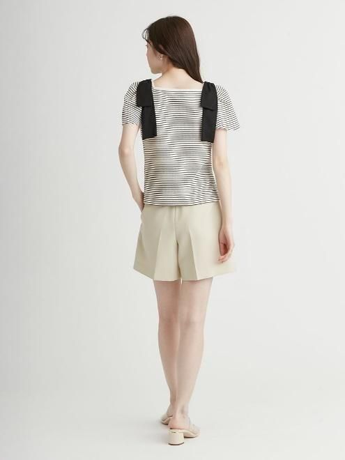 CELFORD (セルフォード)ショルダーリボンカットトップス 25春夏