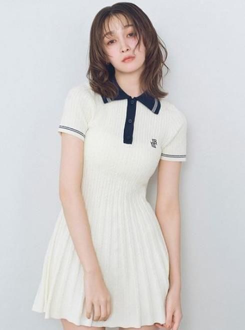 Lily Brown （リリーブラウン)ポロニットミニワンピース 25春夏
