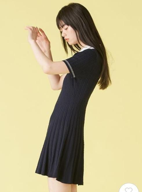 Lily Brown （リリーブラウン)ポロニットミニワンピース 25春夏
