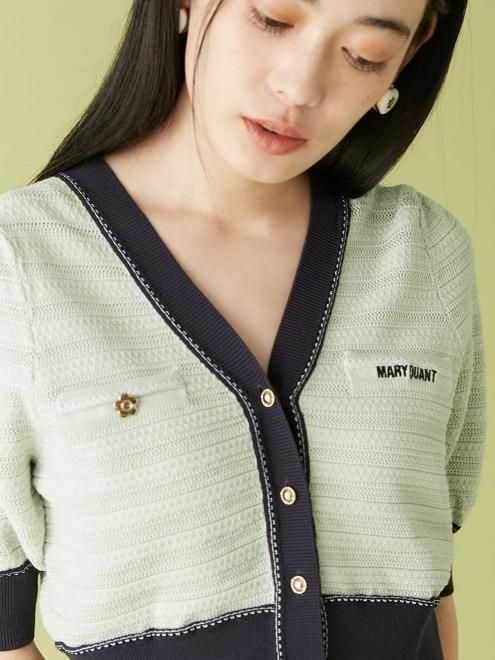 Lily Brown （リリーブラウン)【MARY QUANT】ニットカーデ 25春