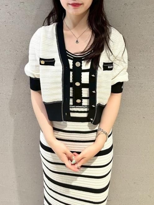 Lily Brown （リリーブラウン)【MARY QUANT】ニットカーデ 25春