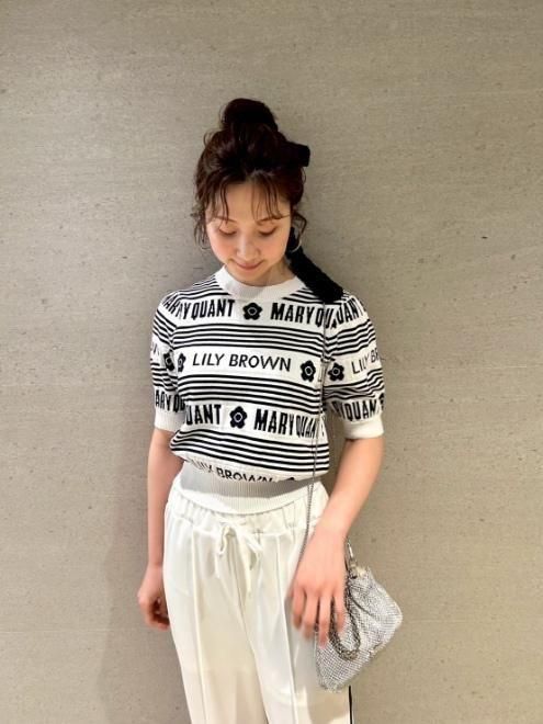 LILY BROWN×MARY QUANT】ニットプルオーバー(ニット)｜トップス