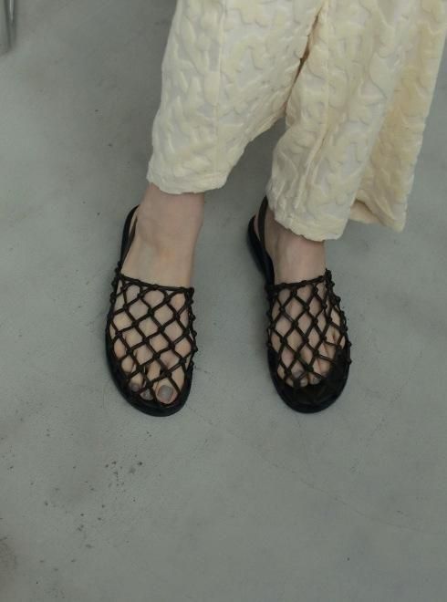anuke (アンヌーク）Braid Flat Shoes☆ 25秋冬【62521028