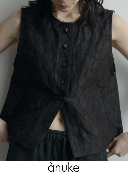 anuke (̡<br>Leopard Jacquard Vest  25ͽ62520111ۥ٥ȡͽ : 9ܡ ߼