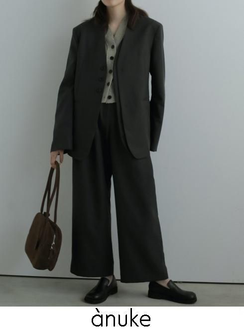 Anuke アンヌーク マタニティパンツ ブラック36 マタニティ anuke Reha.Tuck Wide Pants ànuke online store