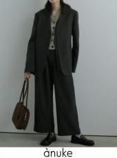 anuke(アンヌーク) 'Reha. Tuck Wide Pants'' ☆25秋冬予約 25