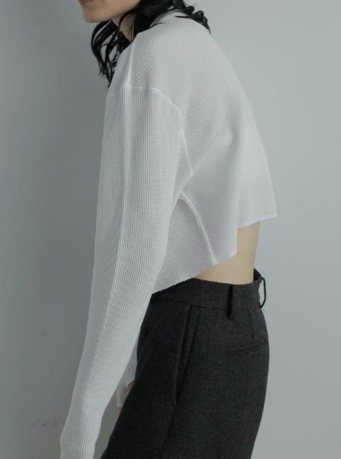 anuke (アンヌーク）Waffle Henley Tops☆ 25秋冬【62520628