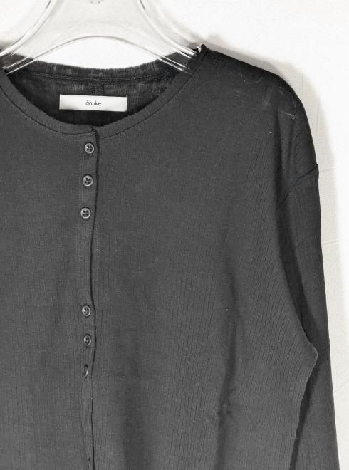 anuke (アンヌーク）Sheer Rib Cardigan 25秋冬予約2【62520602
