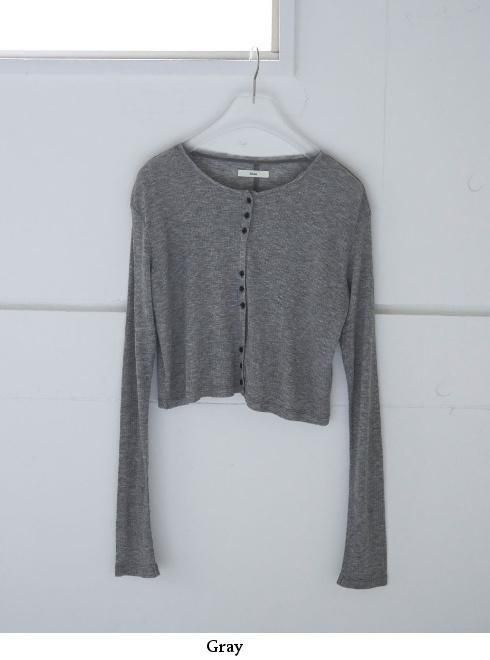 <6(ROKU)>SHEER COLOR RIB CARDIGAN/カーディガン SALE／40%OFF】6(ROKU) ＜6(ROKU)＞SHEER COLOR RIB CARDIGAN