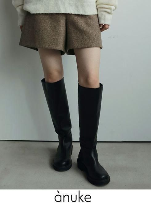 anuke (̡<br>Ecoleather Long Boots  25ͽ62521007ۥ֡ ͽ : 9ܡ ߼