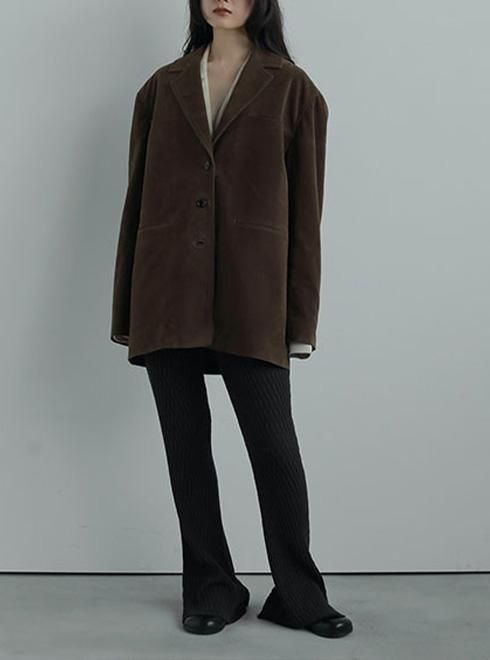 anuke (アンヌーク）Eco Suede Jacket☆ 25秋冬【62520102】ジャケット