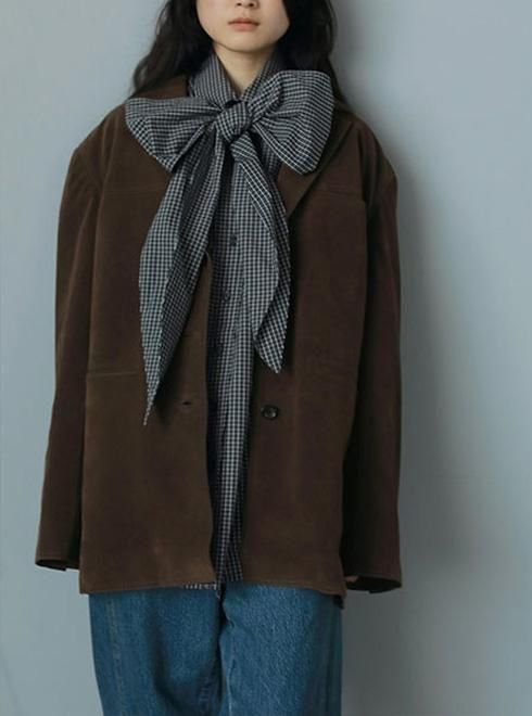 anuke (アンヌーク）Eco Suede Jacket☆ 25秋冬【62520102】ジャケット