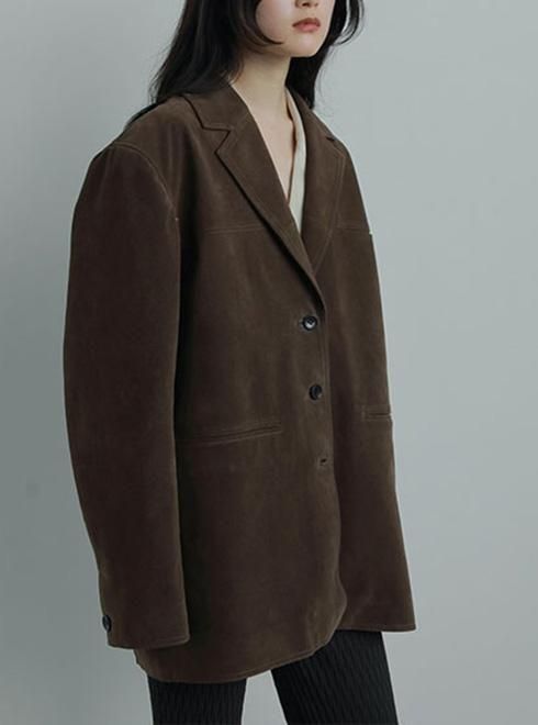 anuke (アンヌーク）Eco Suede Jacket☆ 25秋冬【62520102】ジャケット