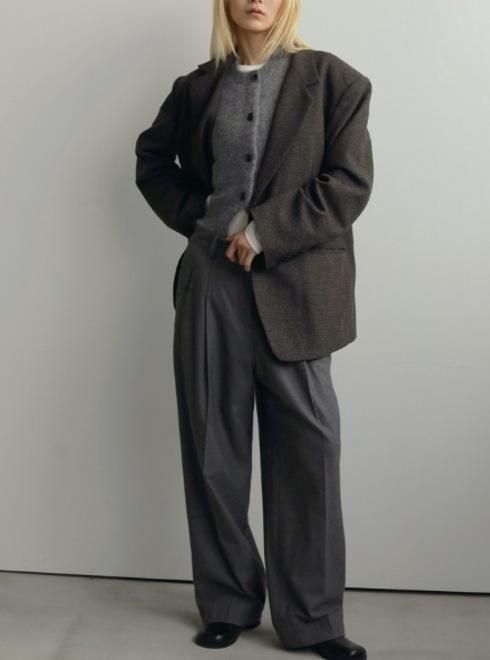 anuke (アンヌーク）Herringbone Wool Jacket☆ 25秋冬【62520107