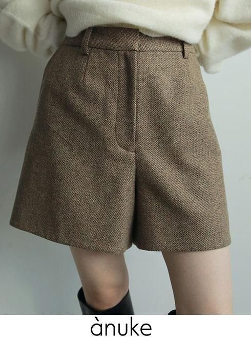anuke (̡<br>Herringbone Short Pants  25ͽ62520728ۥ硼ȥѥ ͽ : 10ܡ ߼
