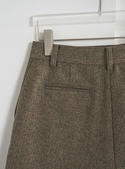 anuke (アンヌーク）Herringbone Short Pants☆ 25秋冬【62520728