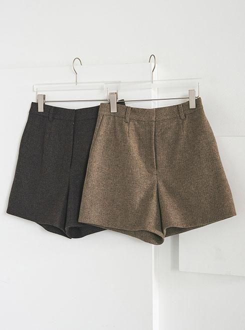 anuke (アンヌーク）Herringbone Short Pants☆ 25秋冬【62520728