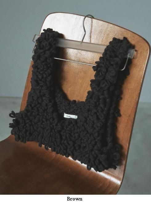 ラスト1点【anuke】アンヌーク Loop Knit Vest ブラウン anuke (アンヌーク）Loop Knit Vest ☆25秋冬予約【62520527】ベスト