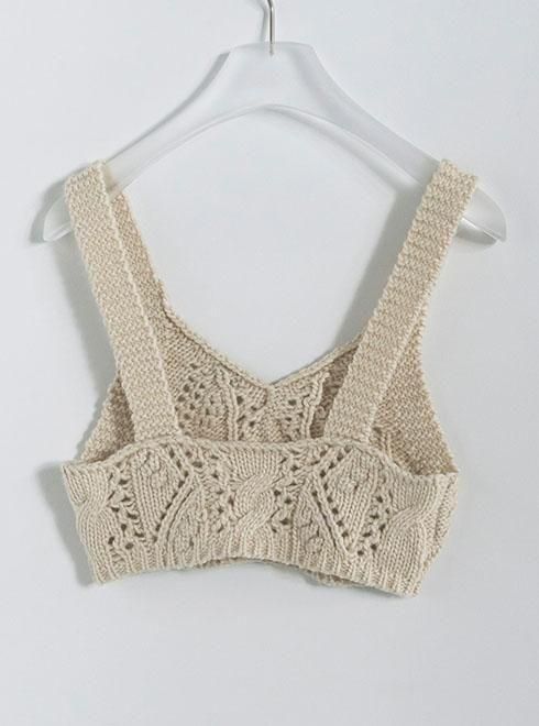anuke (アンヌーク）Cable Knit Bustier☆ 25秋冬予約【62520506