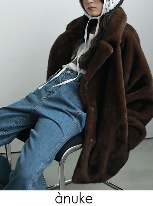 anuke (̡<br>Eco Minkfur Jacket  25ͽ62520101ۥ㥱å ͽ : 11ܡ ߼