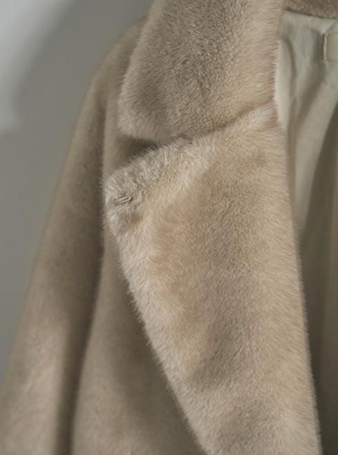 anuke (アンヌーク）Eco Minkfur Jacket☆ 25秋冬【62520101