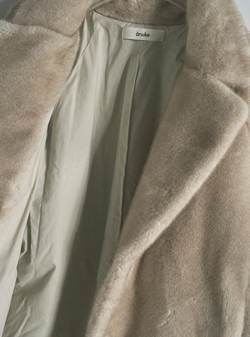 anuke (アンヌーク）Eco Minkfur Jacket☆ 25秋冬【62520101