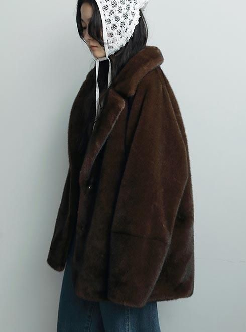 anuke (アンヌーク）Eco Minkfur Jacket☆ 25秋冬【62520101