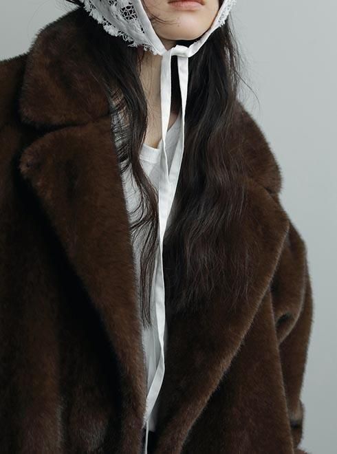 anuke (アンヌーク）Eco Minkfur Jacket☆ 25秋冬【62520101