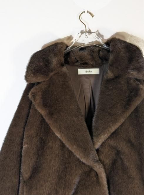 anuke (アンヌーク）Eco Minkfur Jacket☆ 25秋冬【62520101