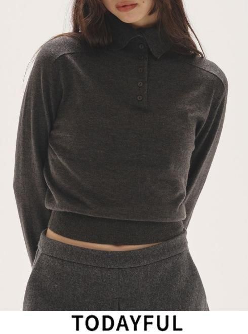 TODAYFUL (ȥǥե<br>Front Botton Knit  25.ͽ12520535ۥ˥åȥȥåץ ͽ : 10~ 25߼