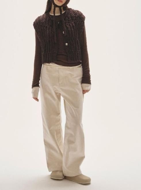 TODAYFUL (トゥデイフル）Mix Handknit Vest☆ 25秋冬.予約