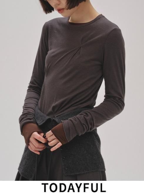 TODAYFUL (ȥǥե<br>Tuck Layered Long T-shirts  25.ͽ12520615T ͽ : 10~ 25߼