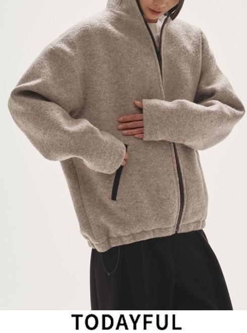 TODAYFUL (ȥǥե<br>Wool Boa Zip Jacket  25.ͽ12520205ۥ㥱å ͽ : 10~ 25߼