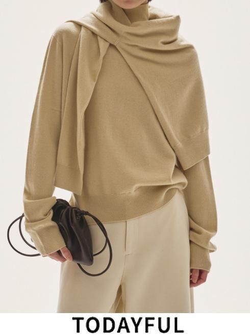 トップス Wool Cashmere Turtle Knit todayful TODAYFUL (トゥデイフル）Wool Cashmere Turtle Knit☆ 25秋冬