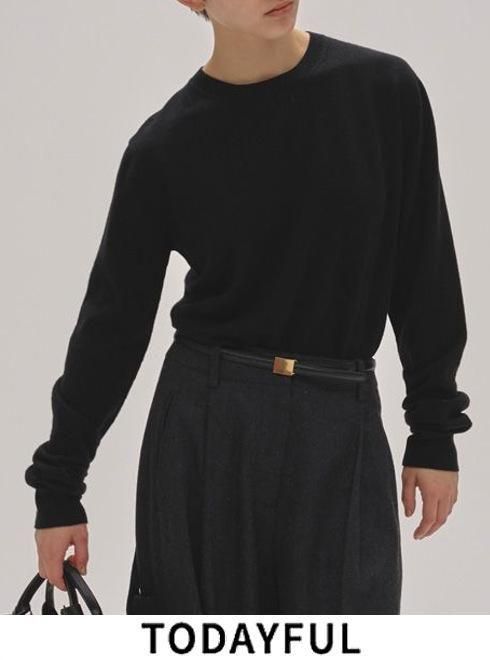 TODAYFUL (ȥǥե<br>Wool Cashmere Seamless Knit  25.12520538ۥ˥åȥȥåץ