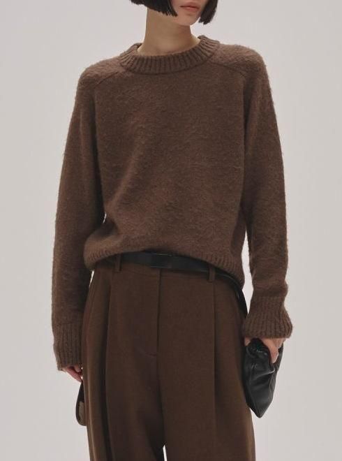 TODAYFUL2set Useful Knit ダークブラウン Compact Zip Knit（ニット