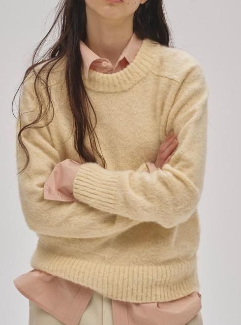 TODAYFUL (トゥデイフル）Brashed Crewneck Knit☆ 25秋冬.予約