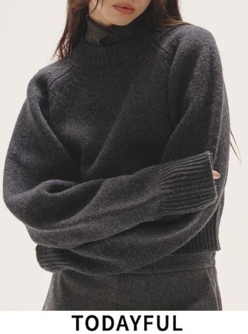 TODAYFUL (ȥǥե<br>Wool 100% Raglan Knit  25.ͽ12520520ۥ˥åȥȥåץ ͽ : 11~ 25߼