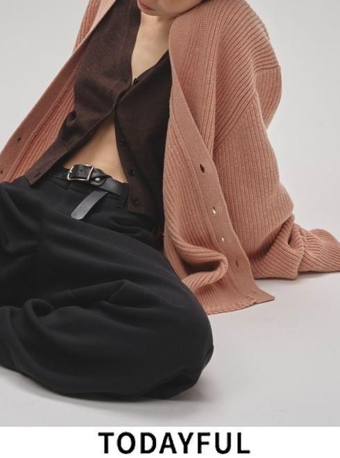 TODAYFUL (ȥǥե<br>Wool Ribknit Cardigan  25.12520519ۥǥ