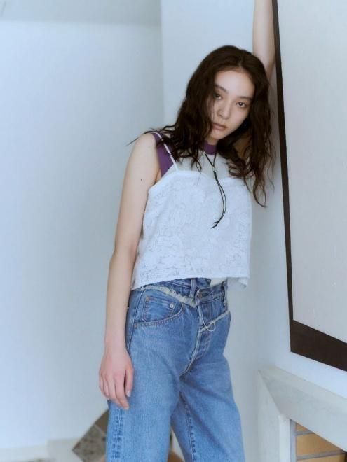 Ungrid (アングリッド)ウエストデザインリメイクデニム 25秋冬